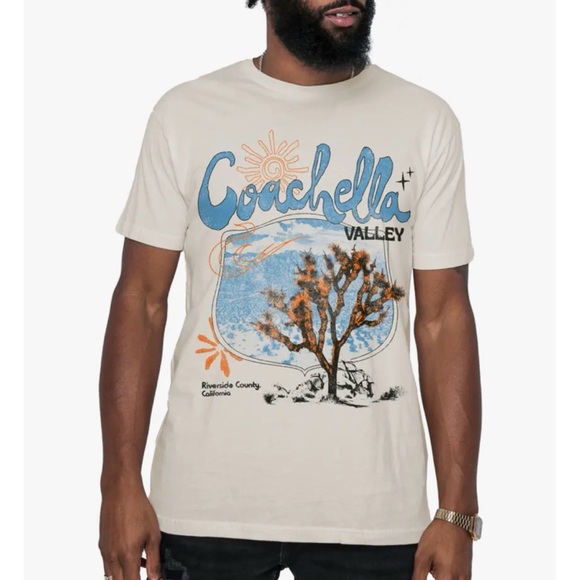 Kid Dangerous Coachella Valley Graphic T-Shirt in Natural, Medium - Picture 1 of 4